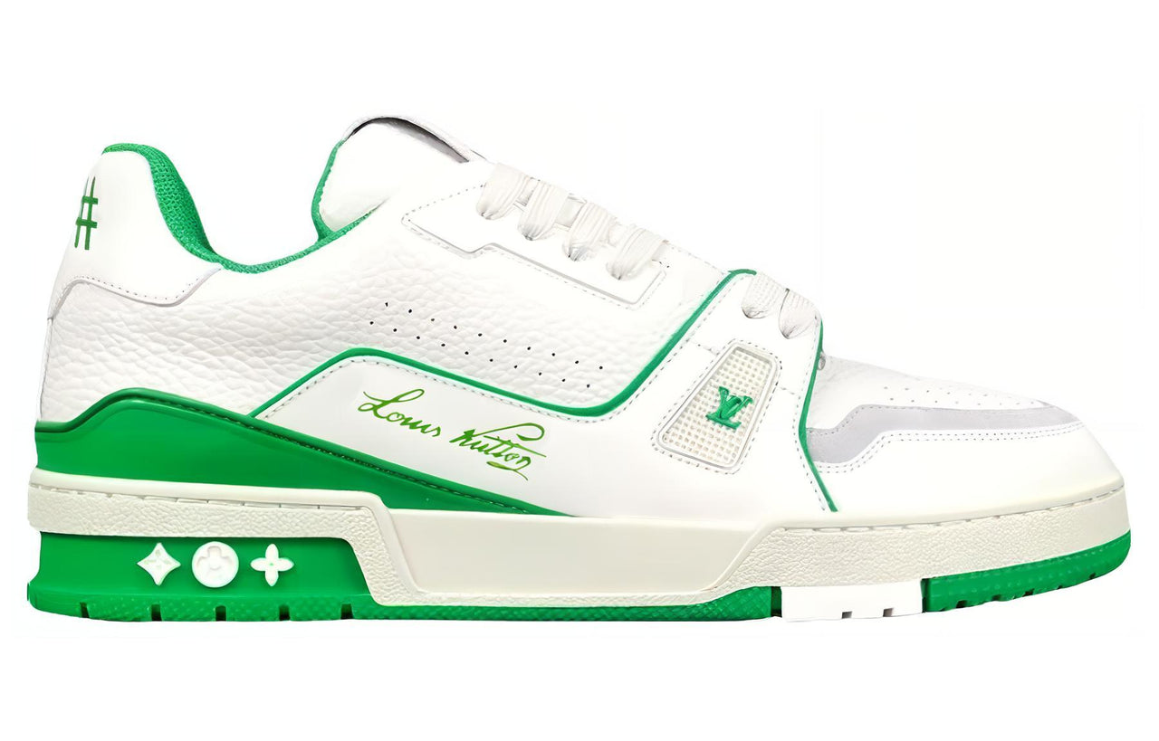 LOUIS VUITTON Trainer #54 Signature White Green