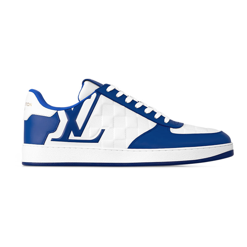 LOUIS VUITTON Rivoli Low Top Skateboard Shoes Men's Blue