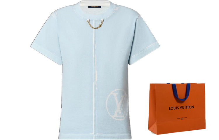 LOUIS VUITTON T-Shirt Women's Light Blue