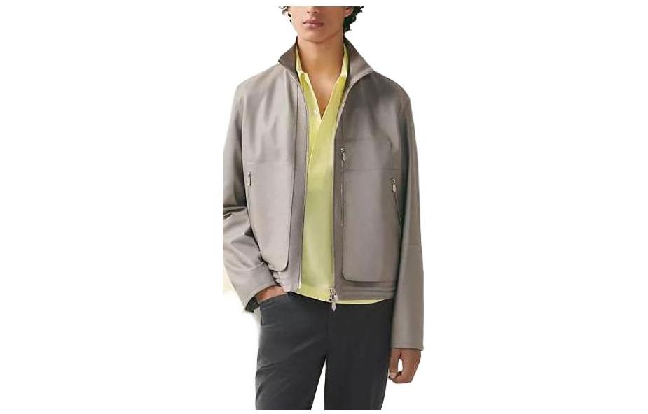 HERMES Jackets Men Gray