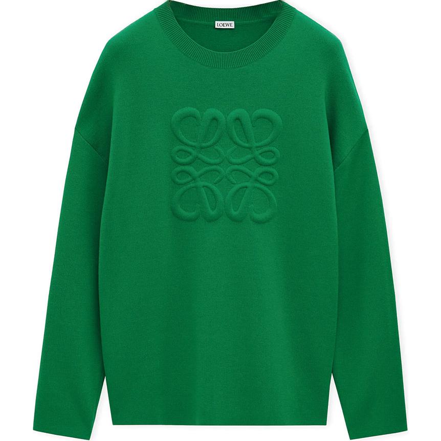 LOEWE FW24 Sweater Men's Dark Green