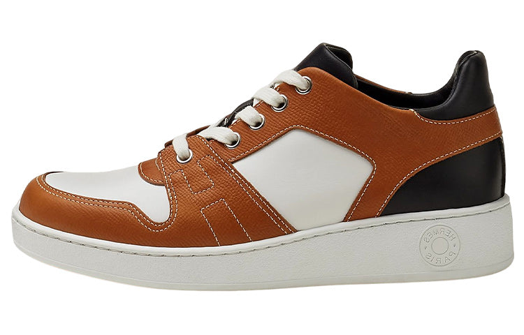 HERMES Stylish Skateboarding Shoes Women's Brown