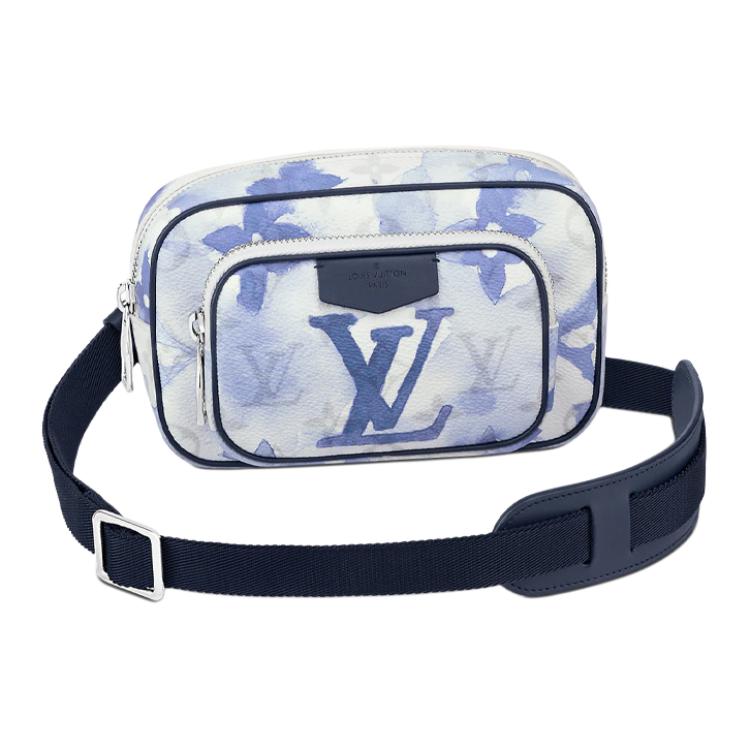 LOUIS VUITTON Outdoor Pouch Monogram Watercolor Blue