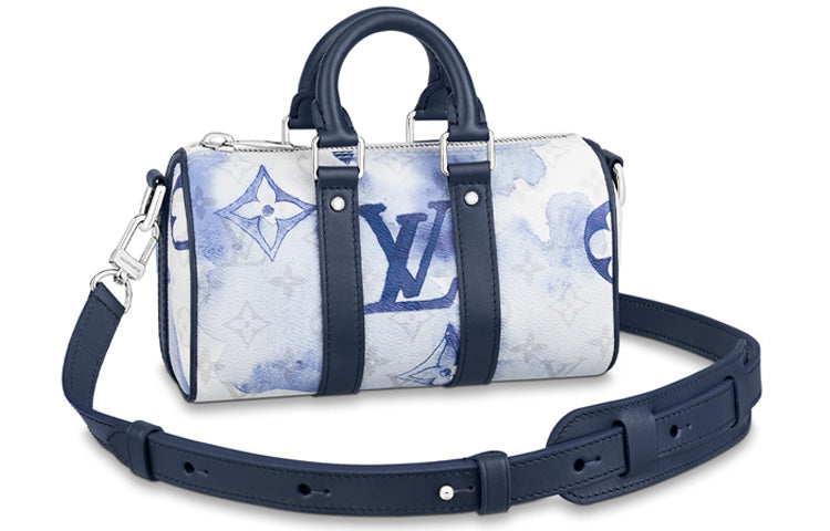 LOUIS VUITTON Keepall Xs Monogram Watercolor Blue