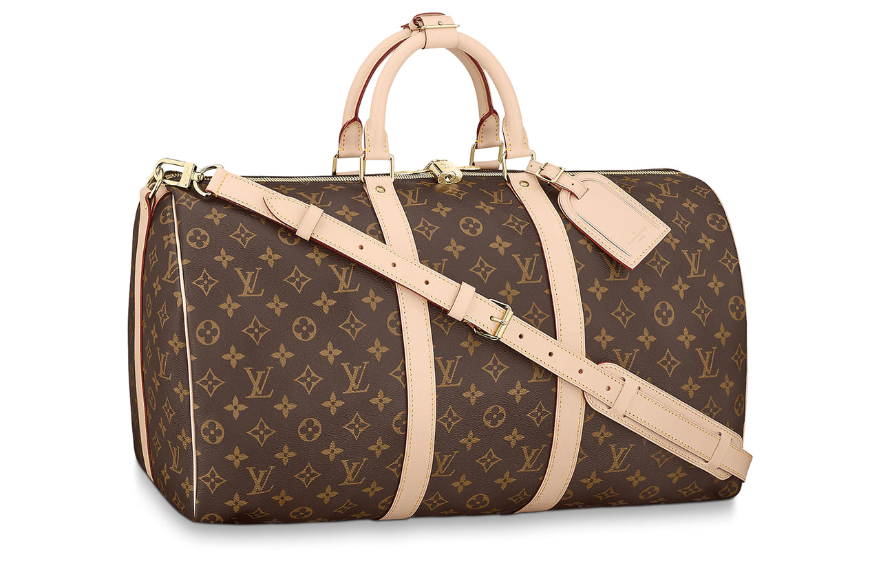 LOUIS VUITTON Keepall Bandouliere Monogram 50 Brown