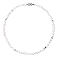 LOUIS VUITTON Monogram Slim Pearls Necklace