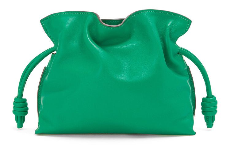 LOEWE Flamenco Clutch In Nappa Calfskin Mini Jungle Green