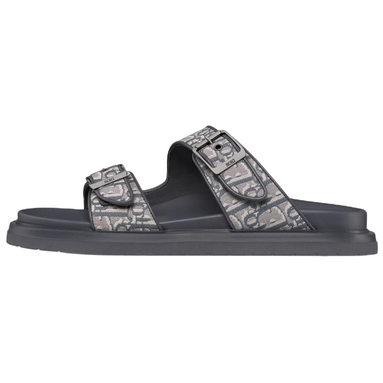 DIOR Aqua Slide Slippers Men's Dark Gray