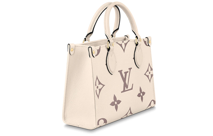 LOUIS VUITTON Onthego Pm Creme/Bois De Rose