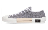 DIOR B23 Low Top Ruthenium Metallic Thread DIOR Oblique Jacquard