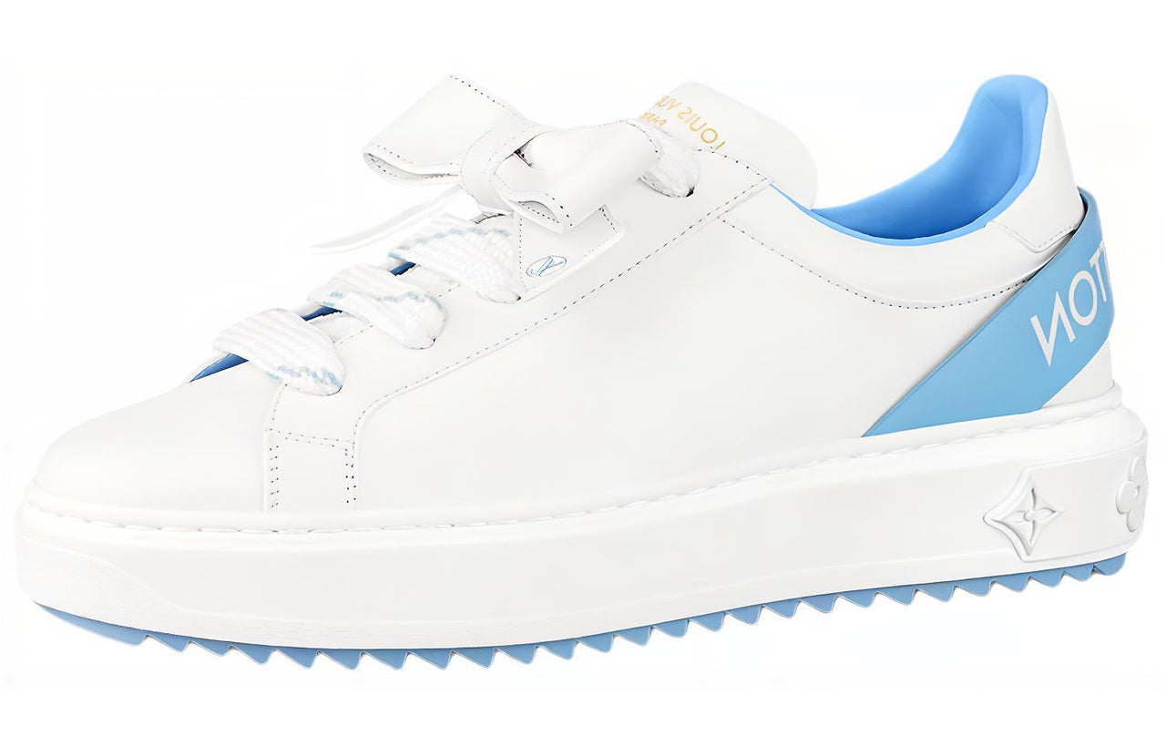 LOUIS VUITTON Time Out Sneakers 'White With Blue' Women's