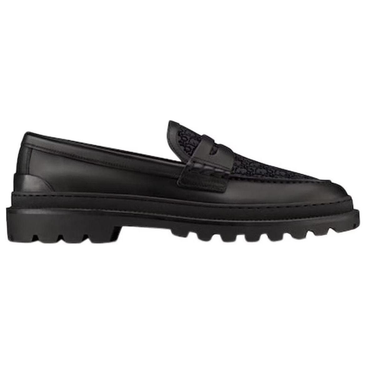 DIOR Explorer Loafer Black Black DIOR Oblique Jacquard Women's