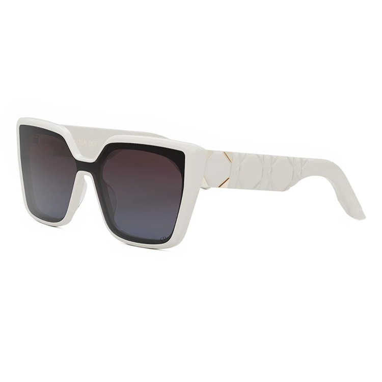 DIOR Acetate Rectangular Sunglasses Women's White