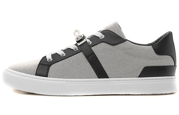 HERMES Day Stylish Skateboarding Shoes Men's Gray Black