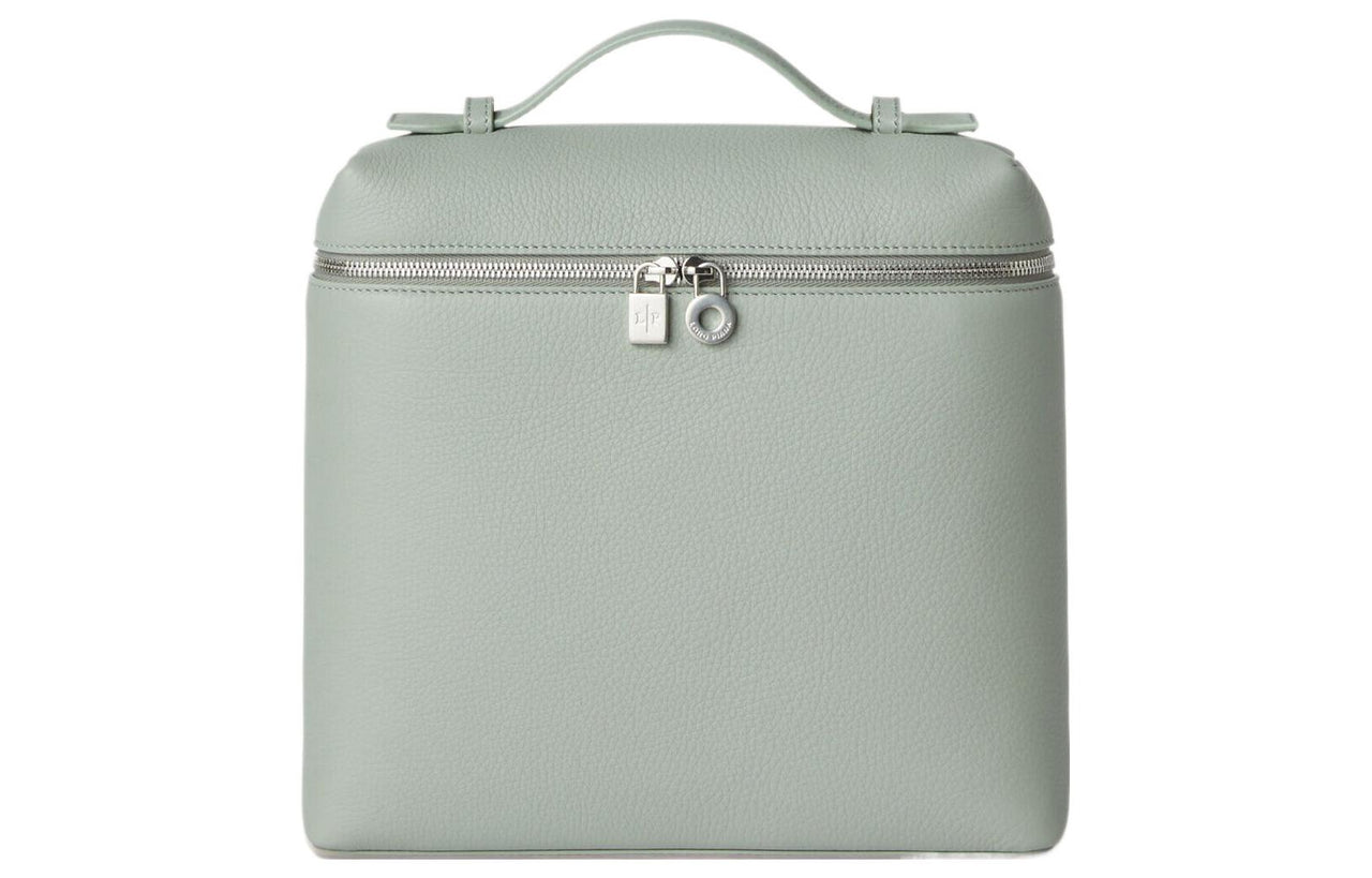 Loro Piana ExtraPocket Cow Leather Tofu Bag Backpack Handbag Regular Women's Eucalyptus