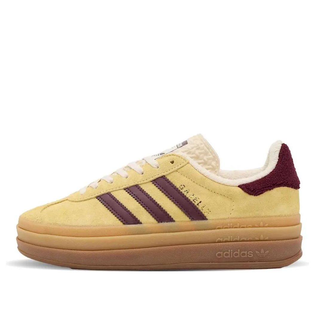(WMNS) adidas Gazelle Bold Platform 'Yellow Burgundy' IF5937