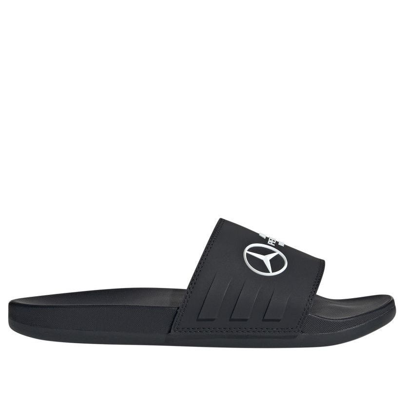 adidas x Mercedes AMG Adilette Slides 'Petronas Formula One Team Core Black' JR1070