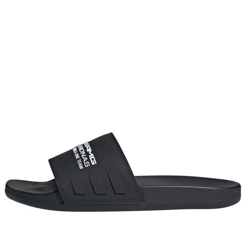 adidas x Mercedes AMG Adilette Slides 'Petronas Formula One Team Core Black' JR1070