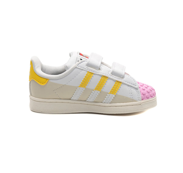 (TD) adidas Superstar x LEGO Shoes 'White Yellow Pink' IF2912