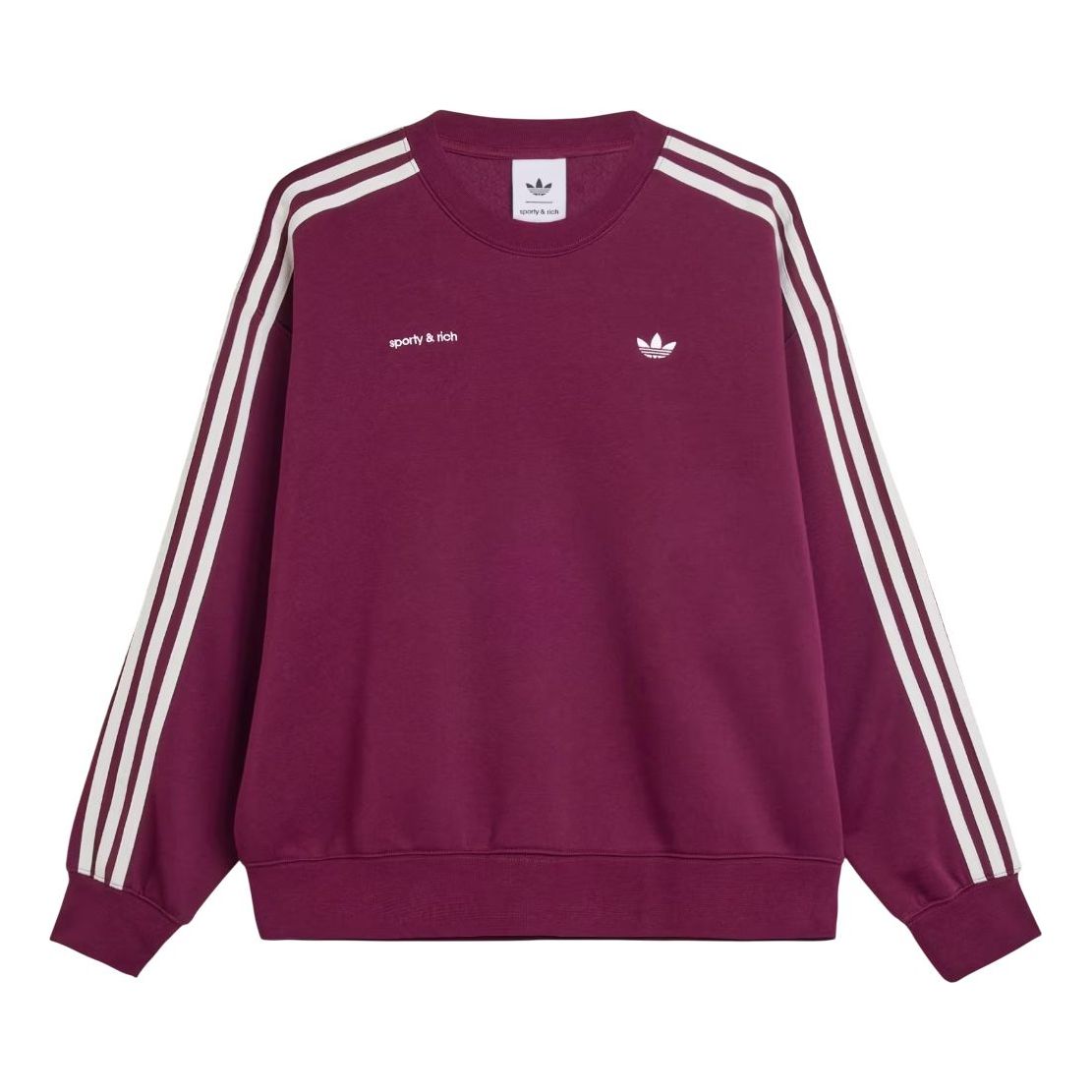 adidas x Sporty & Rich Sweatshirt 'Maroon' JN5321