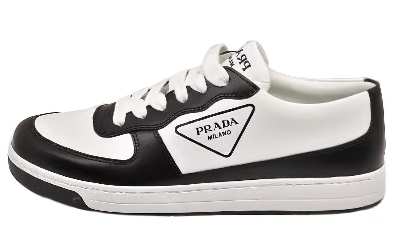 PRADA Low-Top Skateboard Shoes Men's White Black