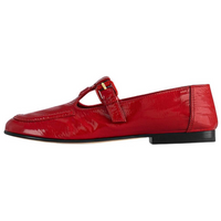 LOUIS VUITTON SOHO Flat Mary Jane Shoes Women's Red