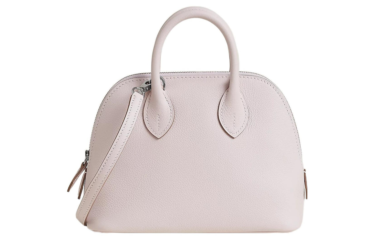 HERMES Bolide Evercolor Calfskin Bowling Bag Handbag Shoulder Bag Crossbody Bag Mini Women's Light Purple