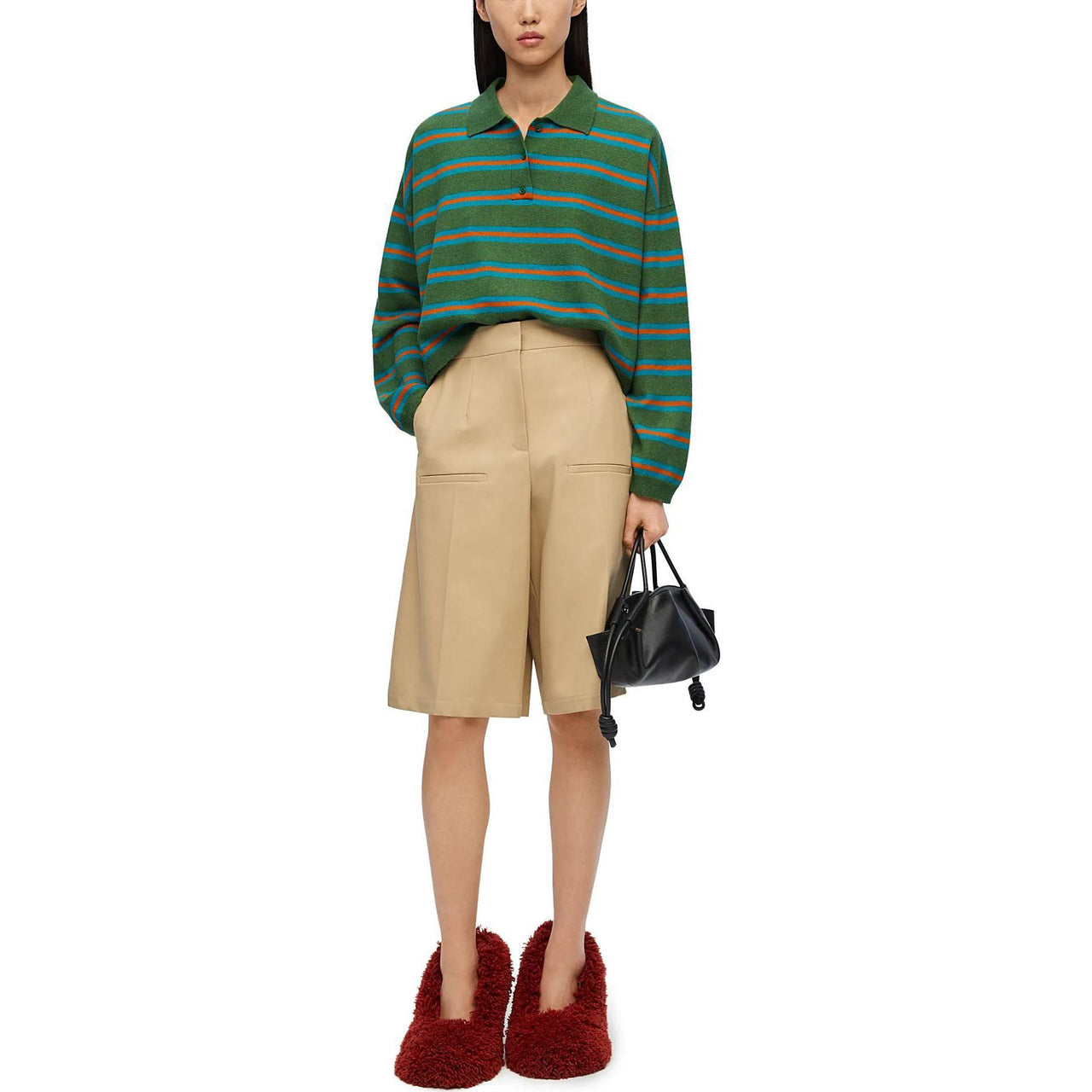 LOEWE Polo Sweater 'Green'