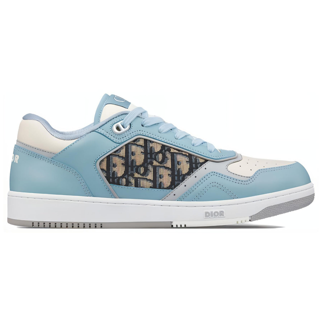 DIOR B27 Low Light Blue Cream Smooth Calfskin