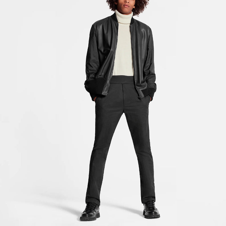 LOUIS VUITTON Reversible Leather Nylon Jacket
