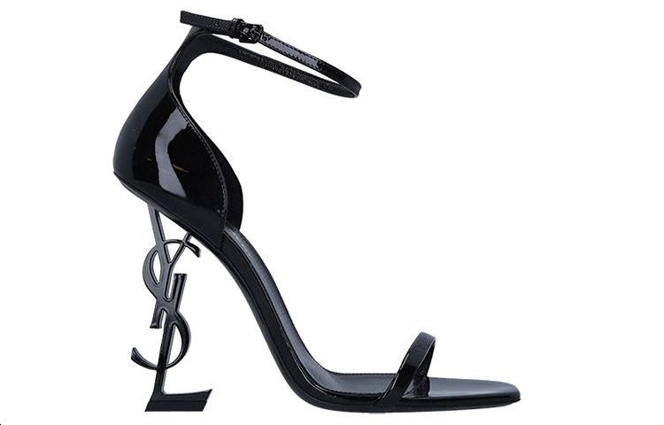 SAINT LAURENT Opyum Sandals Black