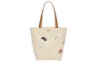 LOEWE Suna Fujita Collaboration Canvas Tote Bag, Shopping Bag, Handbag Women's Natural