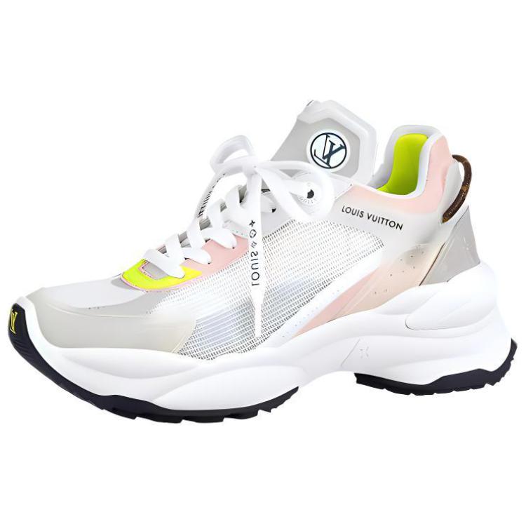 LOUIS VUITTON Run 55 Cushioning Anti-Slip And Wear-Resistant Low-Top Casual Shoes Women's Gray
