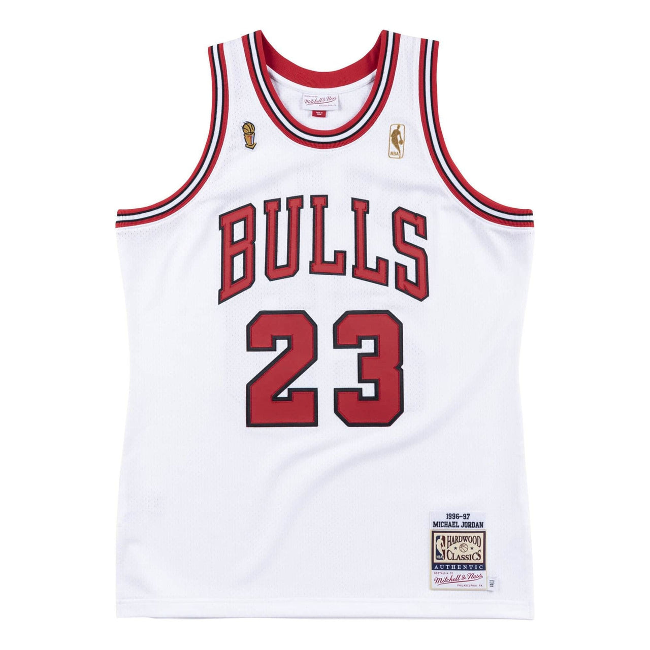 Mitchell & Ness NBA Authentic Jersey Chicago Bulls 1996-97 Michael Jordan 'White Red' AJY4CP19013-CBUWHIT96MJO