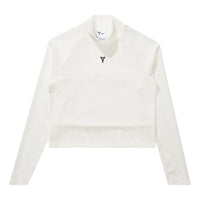 (WMNS) Nike Kobe Long Sleeve Cropped Top Asia Sizing 'Sail Black' IB0015-133