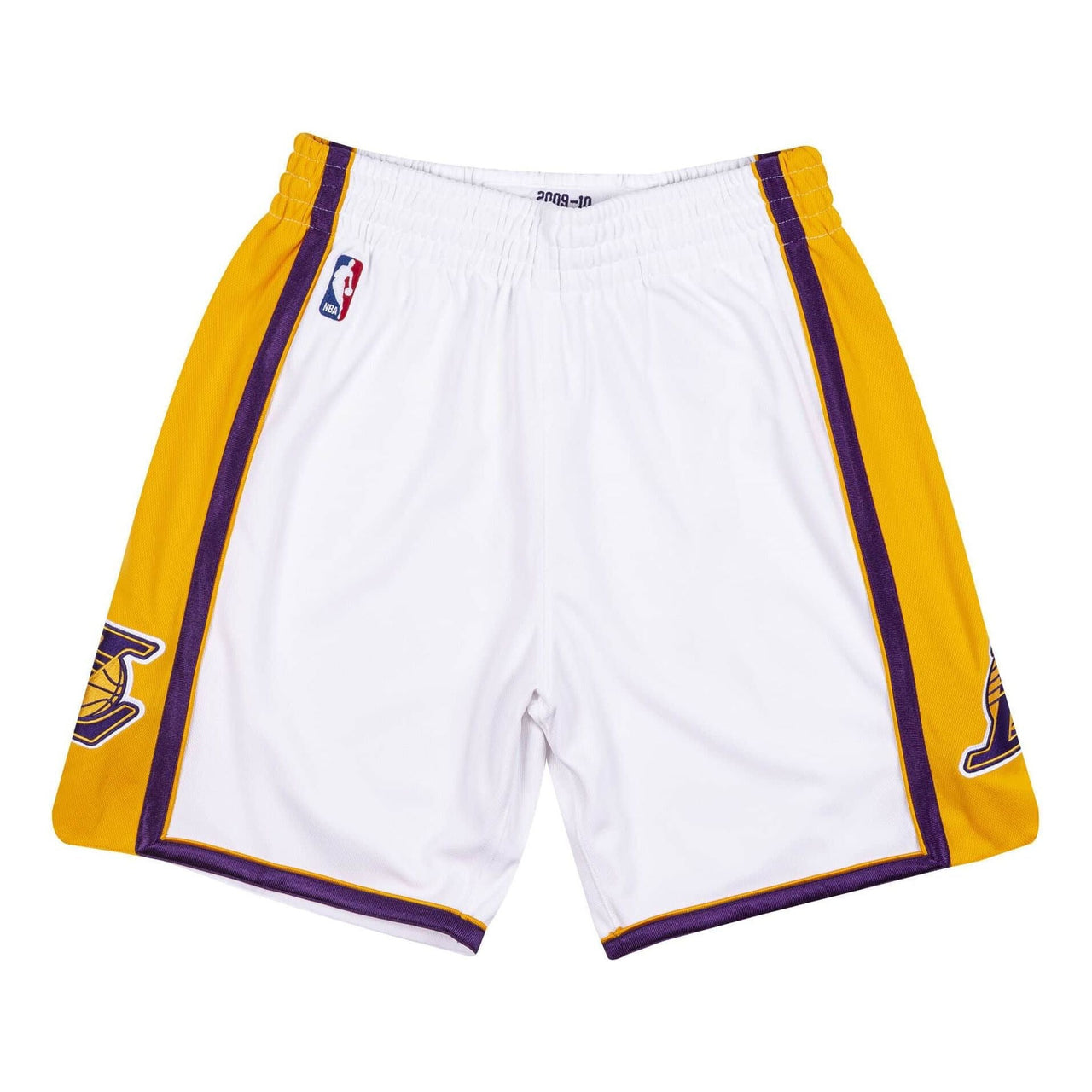 Mitchell & Ness NBA Authentic Shorts Los Angeles Lakers 2009-10 'White Yellow Purple' ASHRAC19105-LALWHIT09