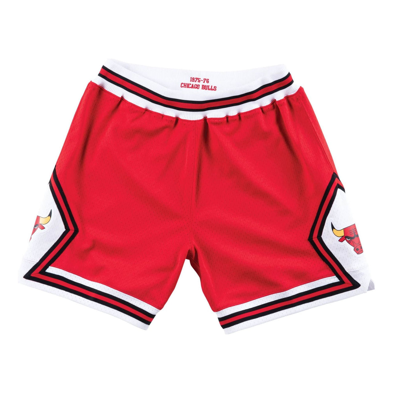 Mitchell & Ness NBA Authentic Shorts Chicago Bulls Road 1975-76 'Red White' ASHRGS18036-CBUSCAR75