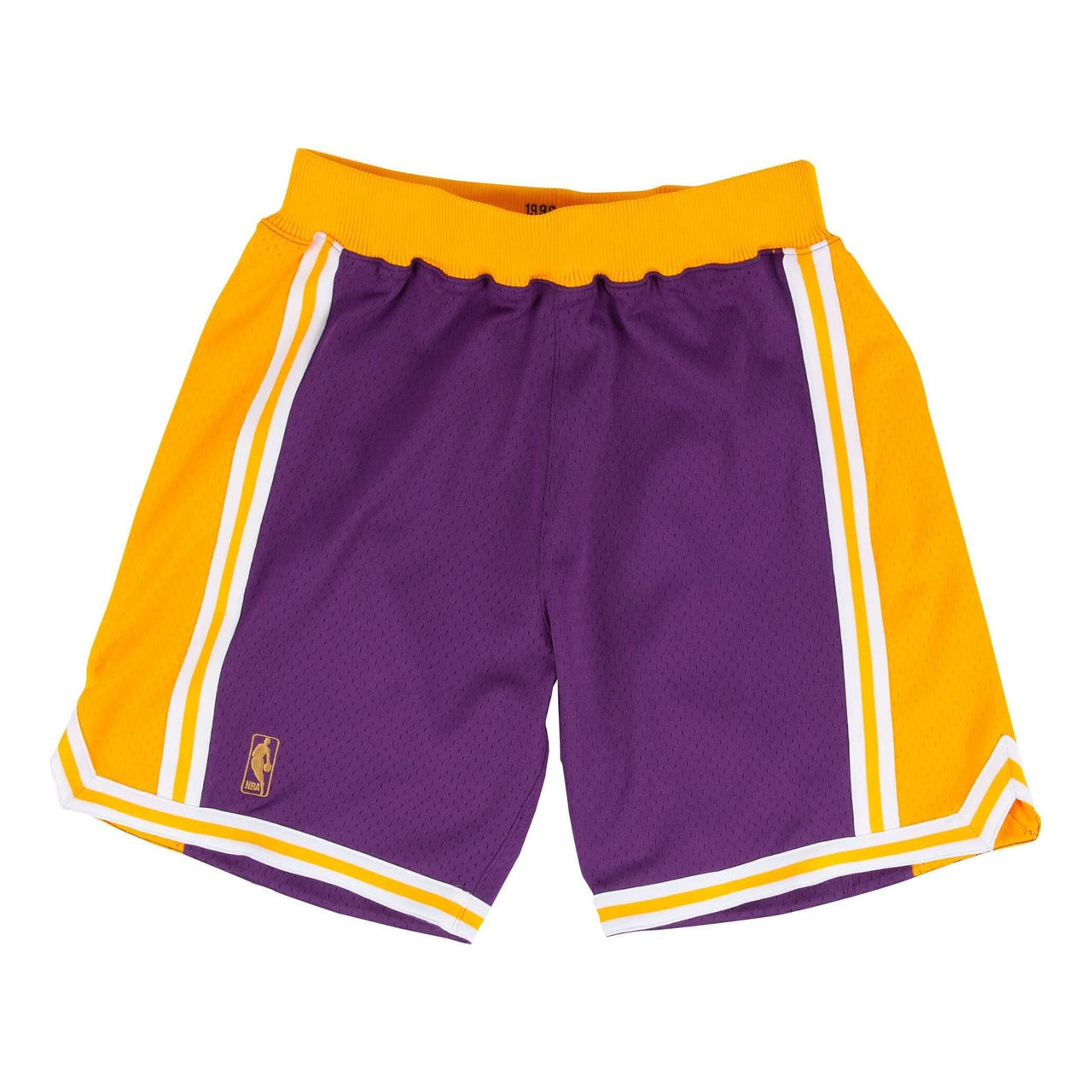 NBA Authentic Shorts Los Angeles Lakers Road 1996-97 'Purple Yellow' ASHRGS18122-LALPURP96