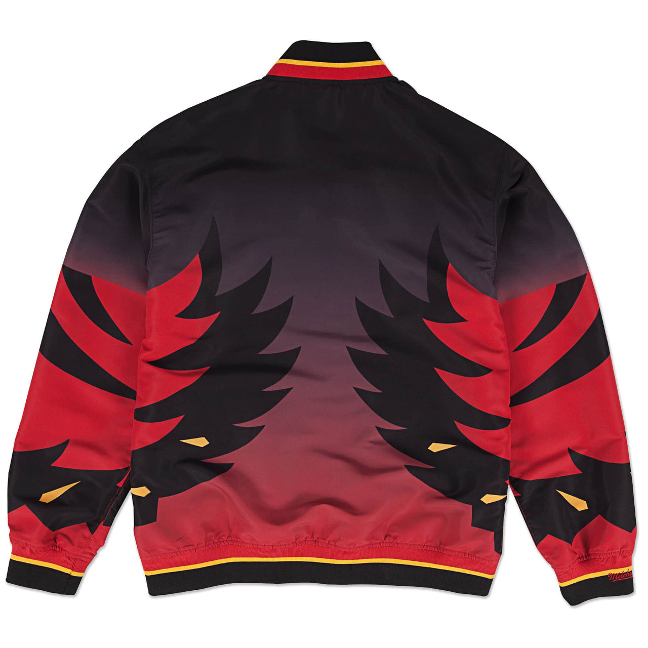 Mitchell & Ness NBA Authentic Atlanta Hawks 1995-96 Warm Up Jacket 'Black Red' AWJKLG18017-AHABLCK95