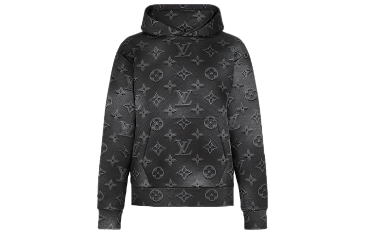 LOUIS VUITTON 2010s 3D monogram Cotton Hoodie