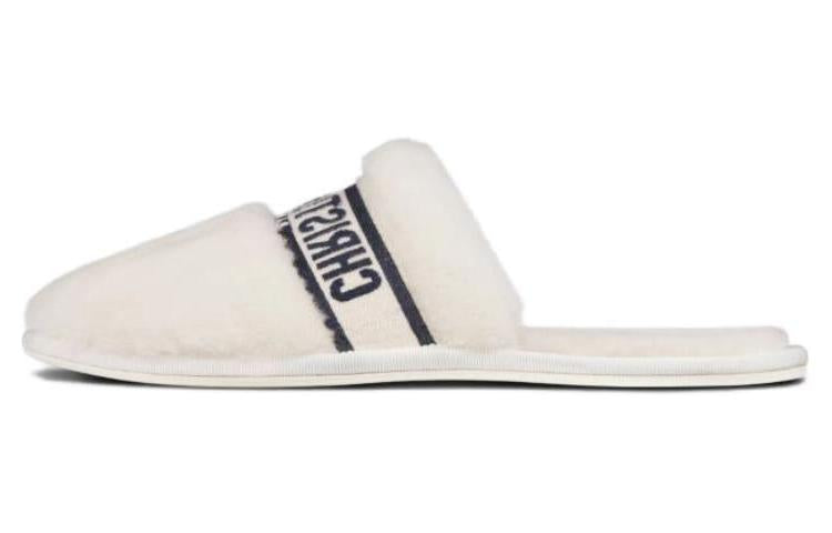 DIOR Chez Moi Casual Single Shoes Women's White Black