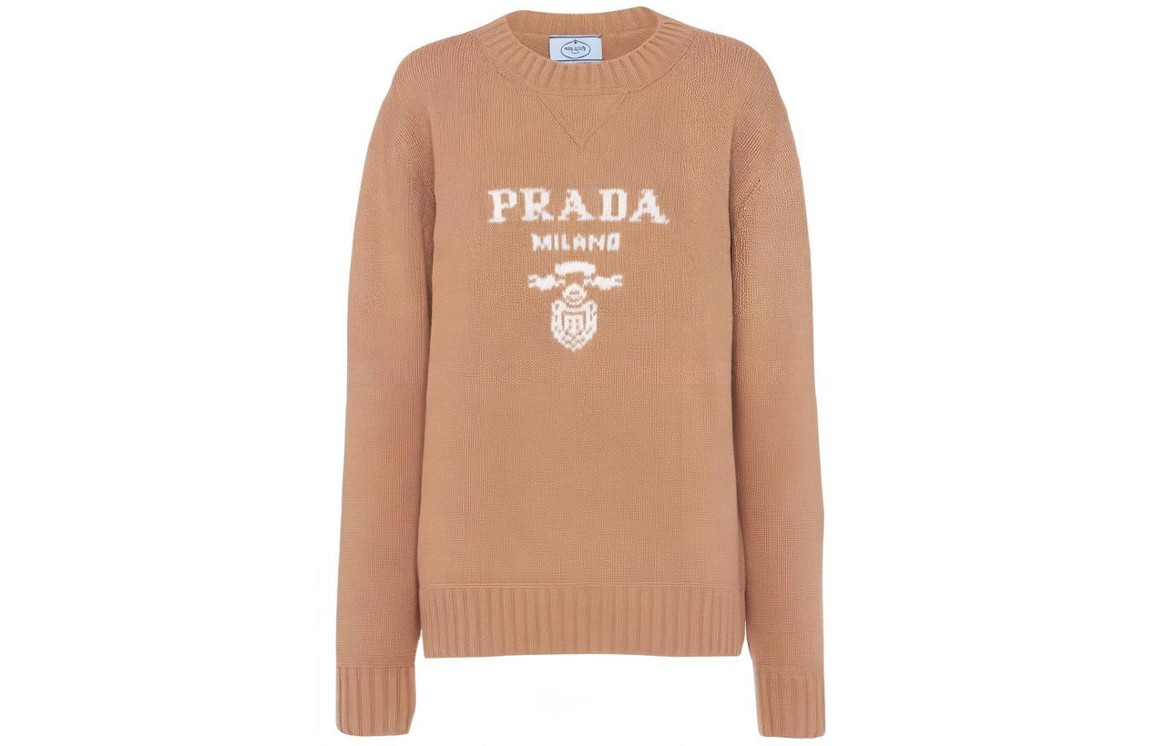 PRADA Logo intarsia Cashmere wool Jumper