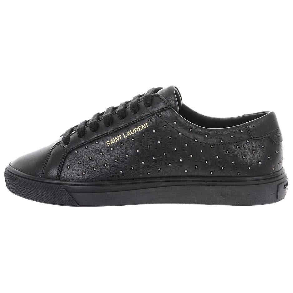 SAINT LAURENT Low Top Stylish Skateboarding Shoes Men's Black