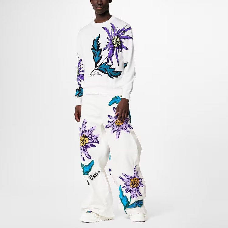 LOUIS VUITTON Thistle Intarsia Pullover