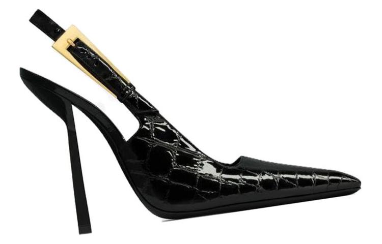 SAINT LAURENT Slim Heel High Heels 11.5cm Women's Black