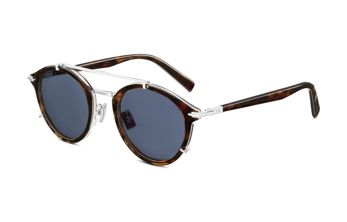 DIOR Acetate Aviator Sunglasses Men's Brown