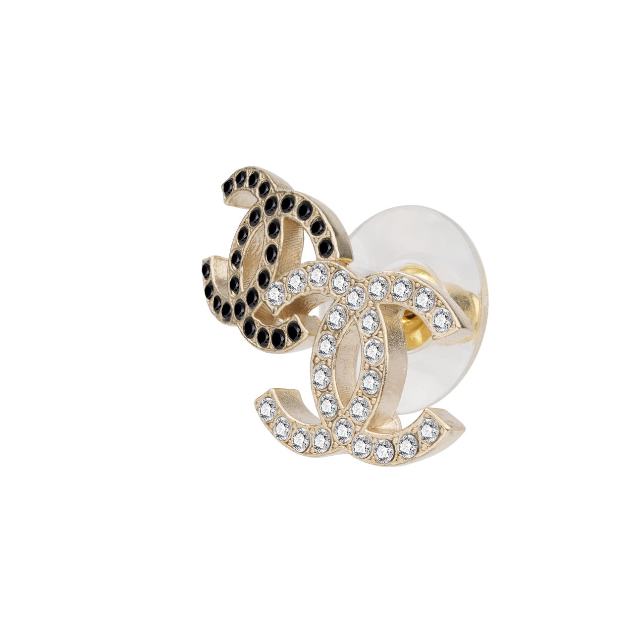 CHANEL Stud Earrings Women's Gold