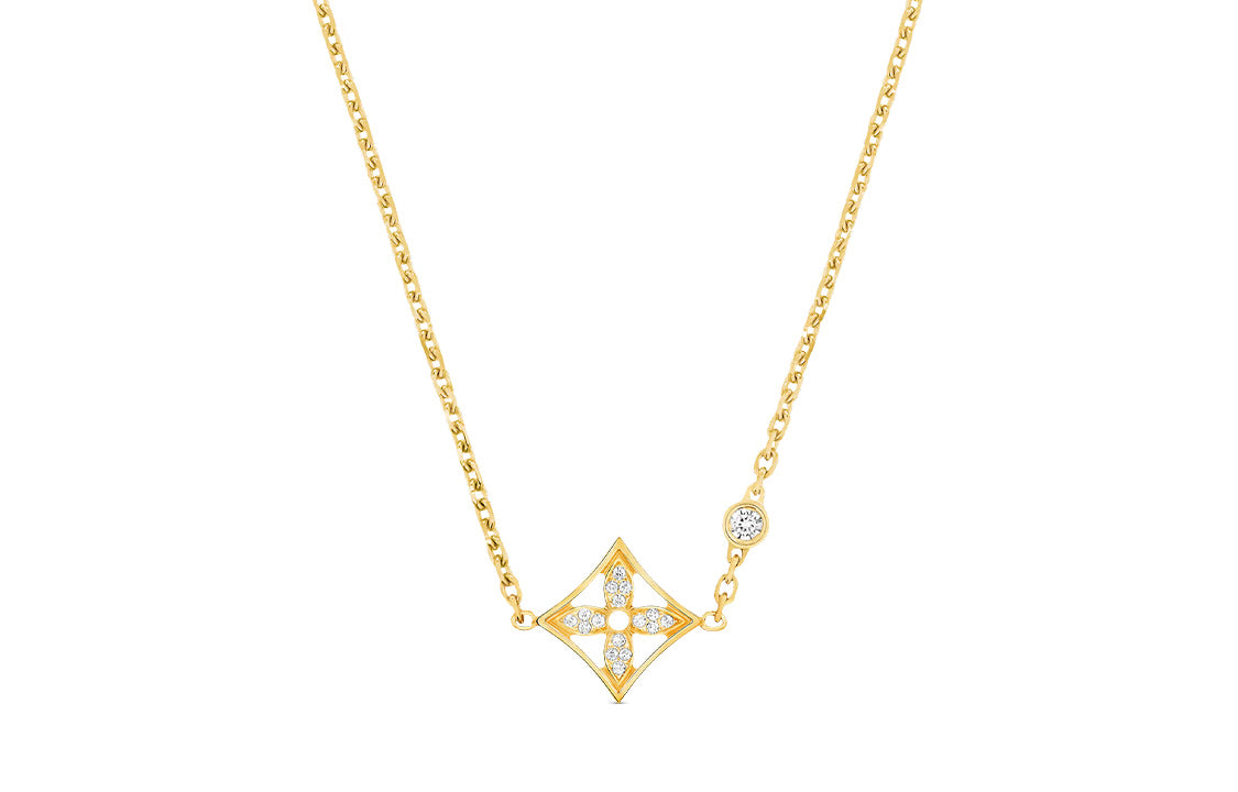 LOUIS VUITTON Idylle Blossom Pendant Yellow Gold And Diamonds