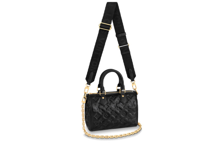 LOUIS VUITTON Speedy Bandouliere 22 Black