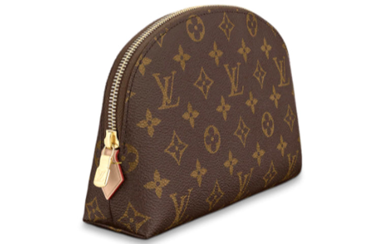 LOUIS VUITTON Canvas Makeup Bag, Clutch Regular Women's Brown